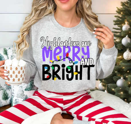 Merry & Bright - Highlanders Crewneck