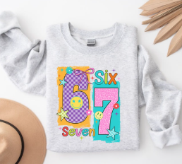 6 7 Pop Culture- Crewneck