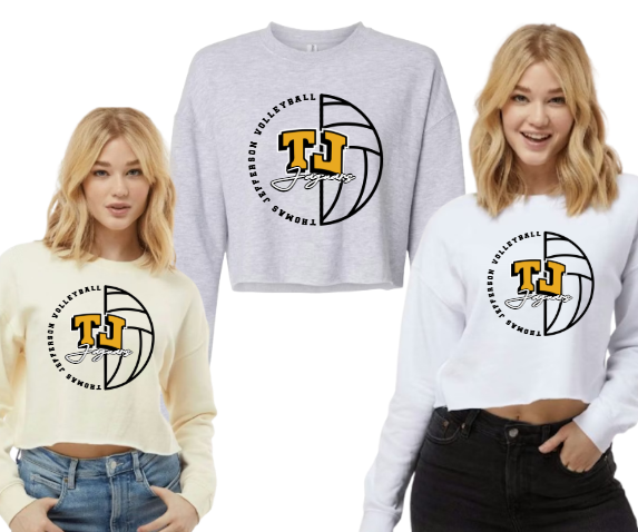 Split Court Classic - Cropped Crew TJ