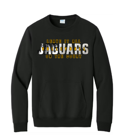 Leave it All On the Court Volleyball - Pocket Crewneck TJ