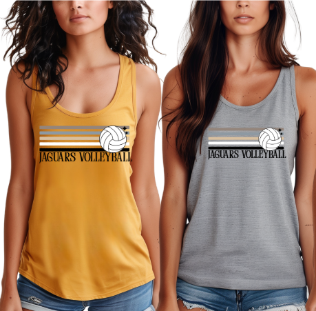 Retro Natural Stripe Volleyball - Tank Top TJ