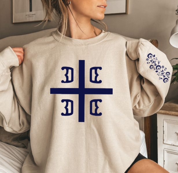 Crest Flowers - Crewneck