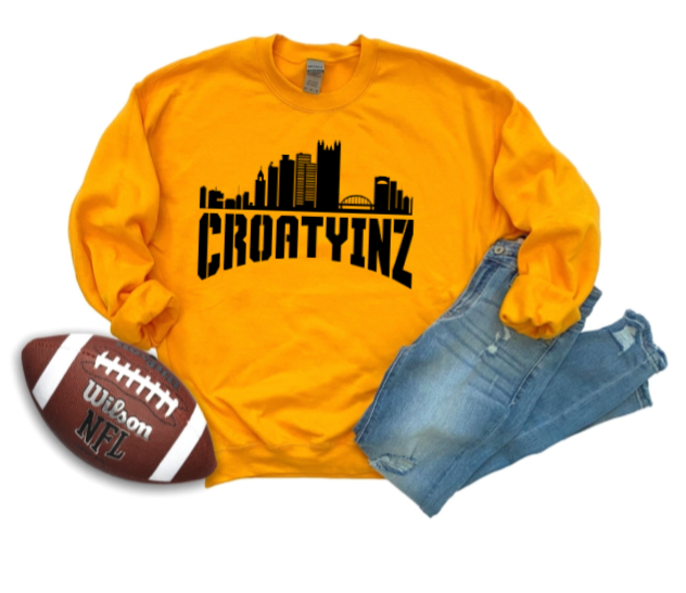 Pgh Skyline Croatyinz - Crewneck