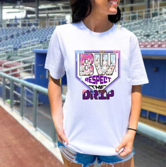 Respect the Drip Tshirt - Baseball Baldwin