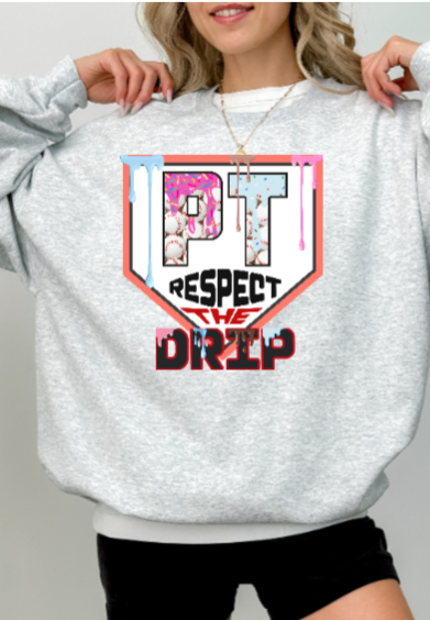 Respect the Drip Crewneck - Baseball Elizabeth Forward