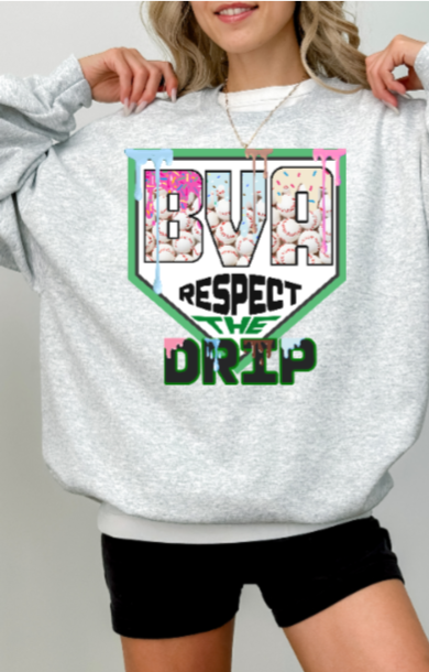 Respect the Drip Crewneck - Baseball Premier