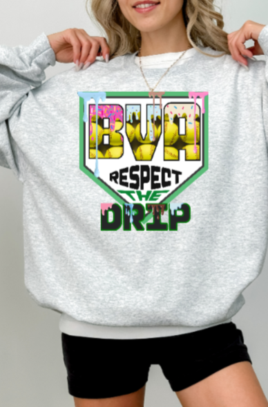 Respect the Drip Crewneck - Softball Belle Vernon