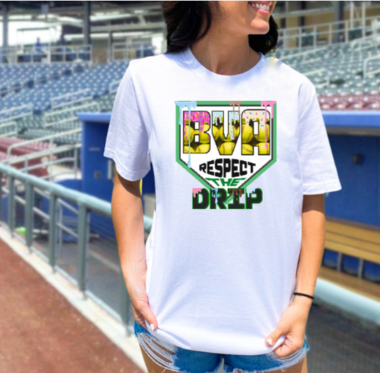 Respect the Drip Tshirt - Softball Belle Vernon