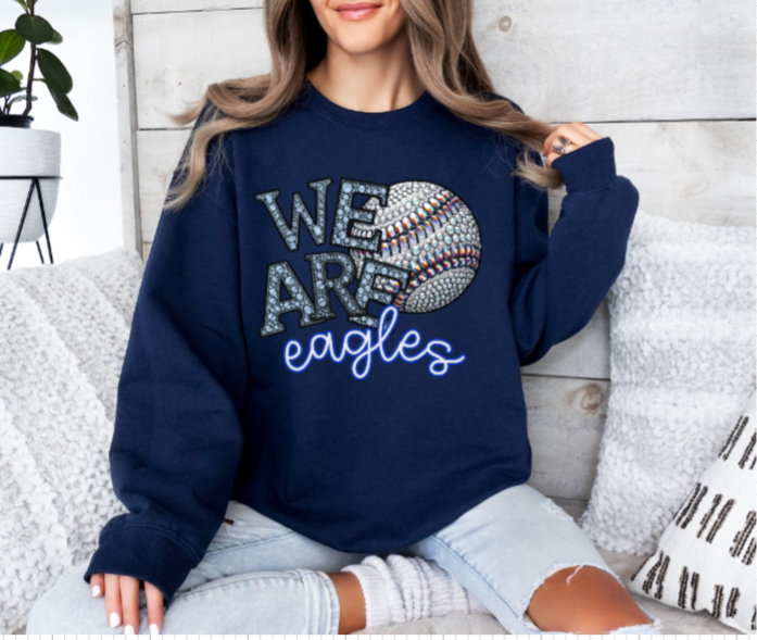 We Are - Jeweled Baseball TSHIRT Eagles
