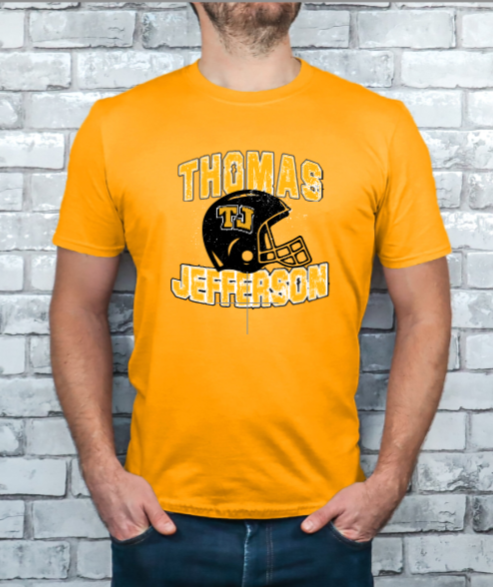 Distressed Football - TJ Jaguars Tshirt