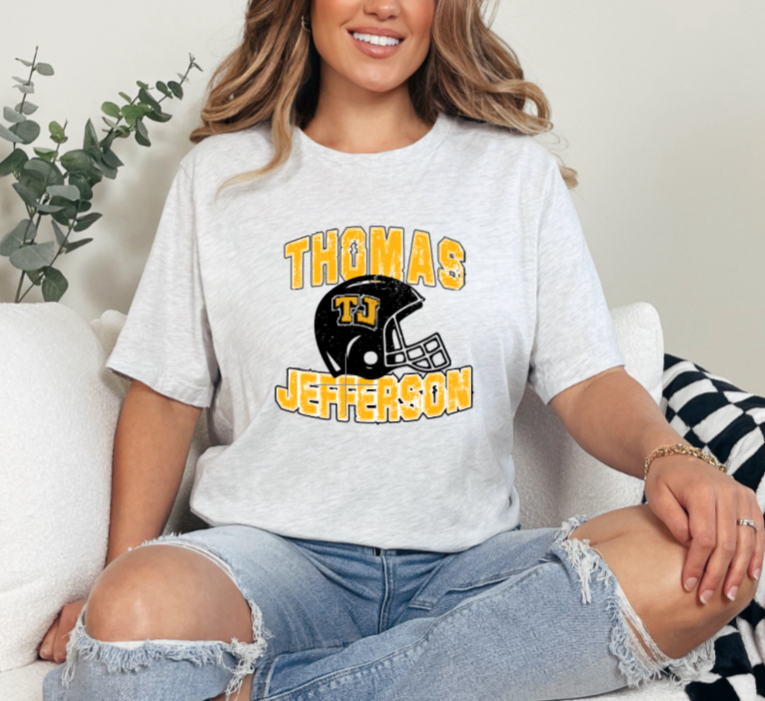 Distressed Football - TJ Jaguars Tshirt