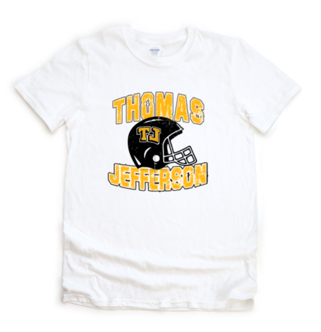 Distressed Football - TJ Jaguars Tshirt