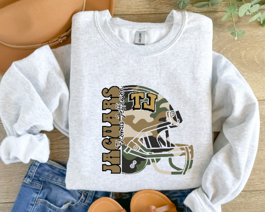 Camo Football - TJ Jaguars Crewneck