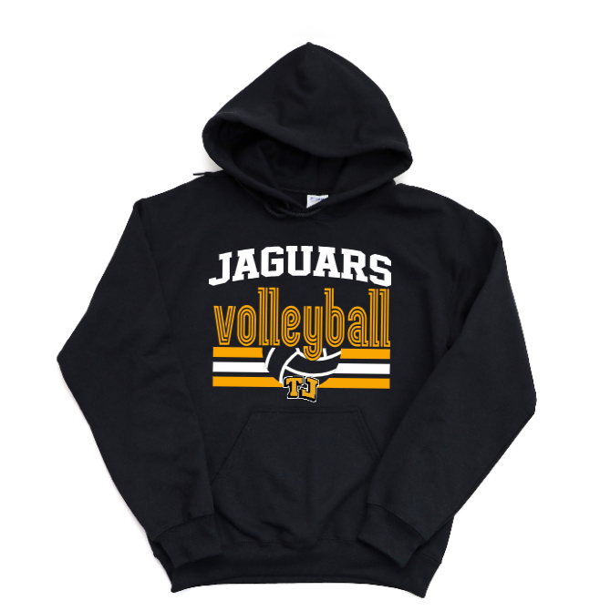 Volleyball Retro Art - TJ Jaguars Hoodie