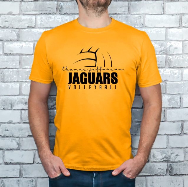 Volleyball Script - TJ Jaguars Tshirt