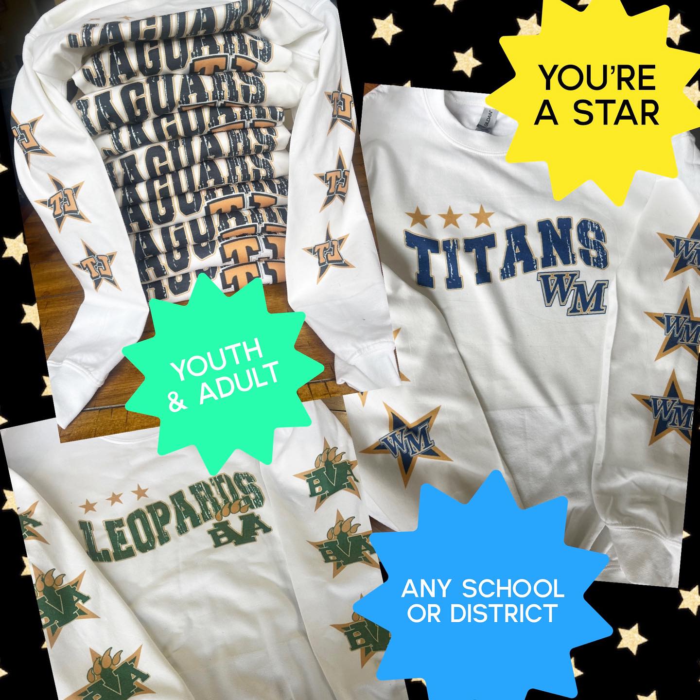 Moon Township You're A Star Crewneck- Not Pictured
