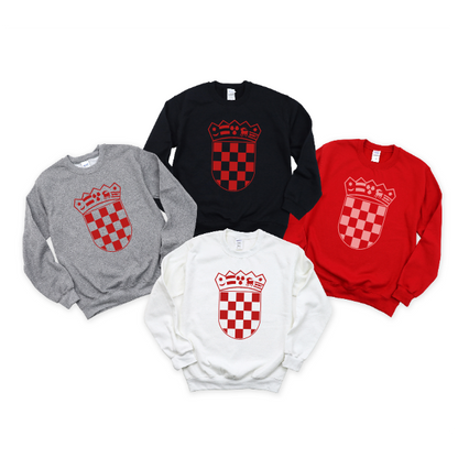 Croatian Crest Red - Long Sleeve Tshirt