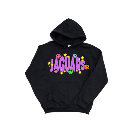 Jaguars Purple Smiley - Hoodie