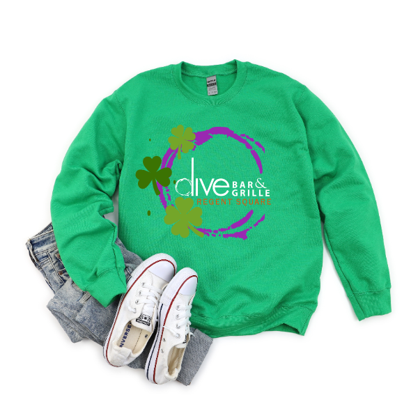 Dive Bar Shamrock Crewneck