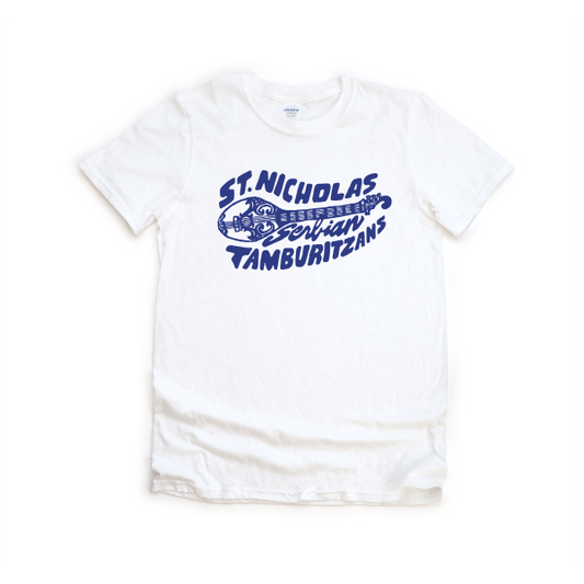 St. Nicholas Tamburitzans Tee- Design on Center