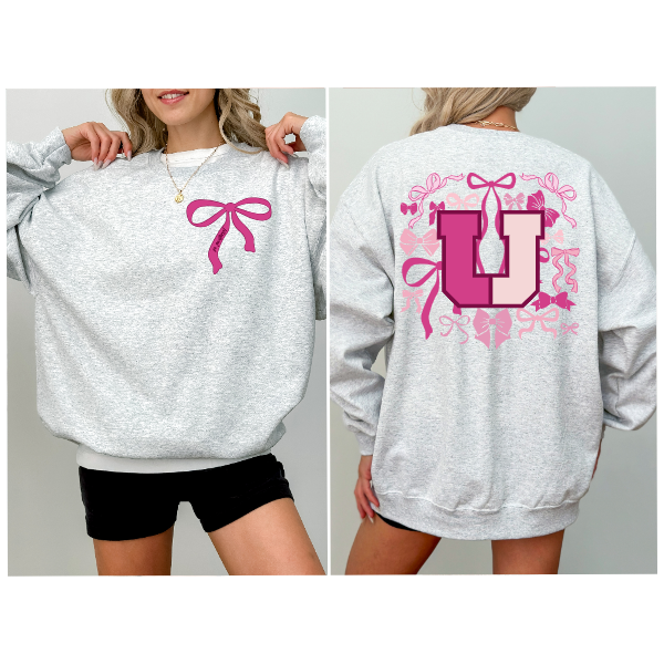 Pink Coquette Bows Crewneck - USC Panthers