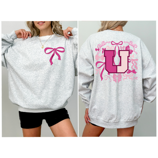 Pink Coquette Bows Crewneck - USC Panthers