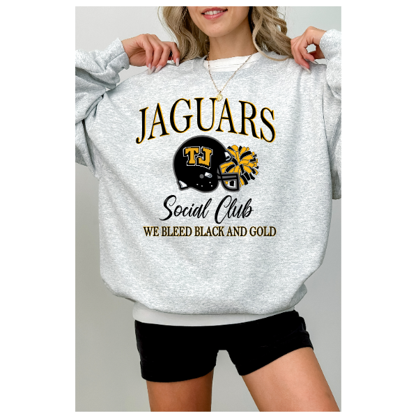TJ Social Club Crewneck - Helmet & Poms
