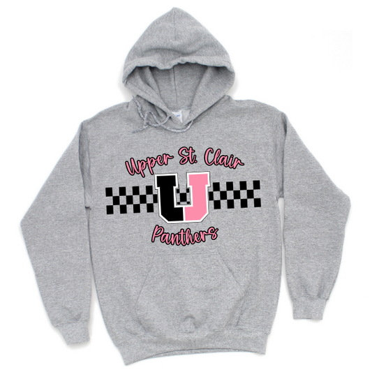 Pink Checkered USC Panthers Hoodie