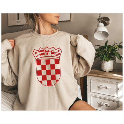 Croatian Crest Red - Long Sleeve Tshirt