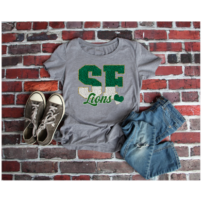 Printed School Spirit Varsity Letters - South Fayette Tshirt