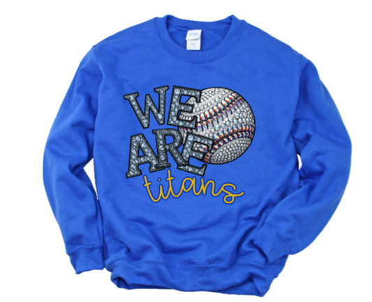 We Are - Jeweled Baseball Titans Crewneck