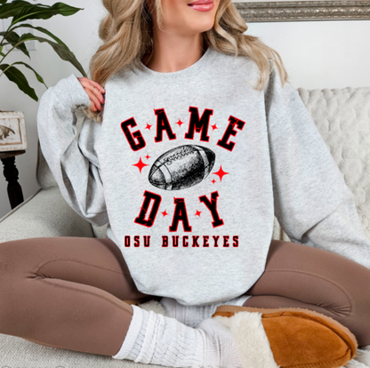 Game Day Football Sketch - Buckeye TSHIRT