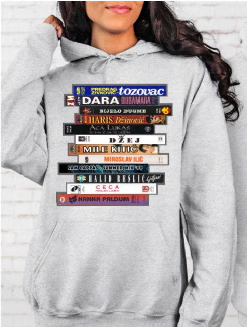 Vintage Serbian Music Cassette Tapes - Hoodie