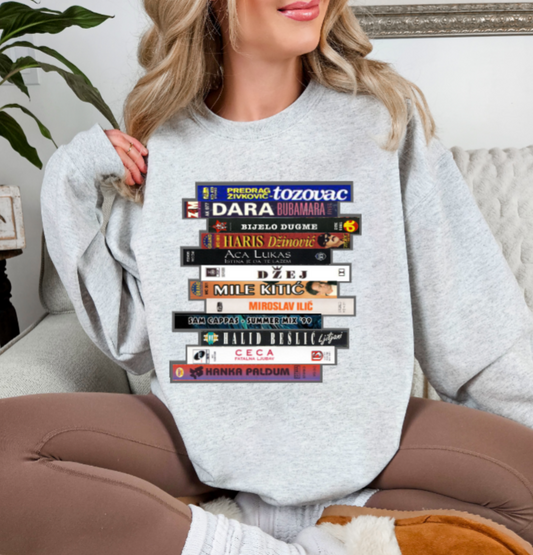 Vintage Serbian Music Cassette Tapes -  Crewneck