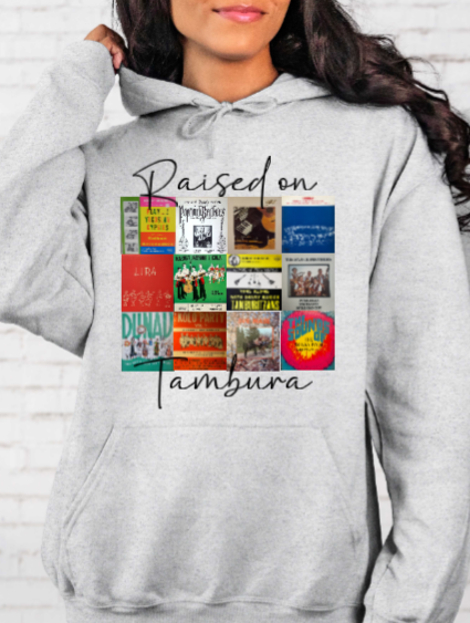 Vintage Tambura Records Raised on Tambura- Hoodie