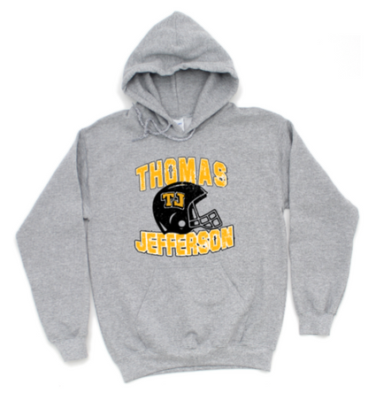 Distressed Football - TJ Jaguars Hoodie