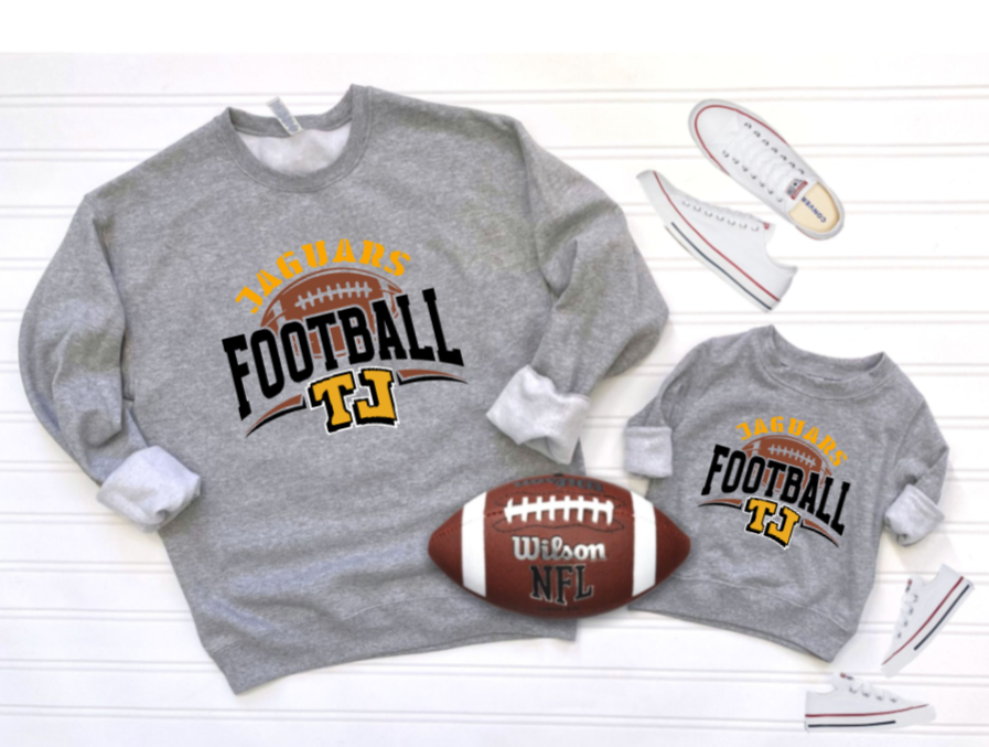 Football Stencil - TJ Jaguars Crewneck