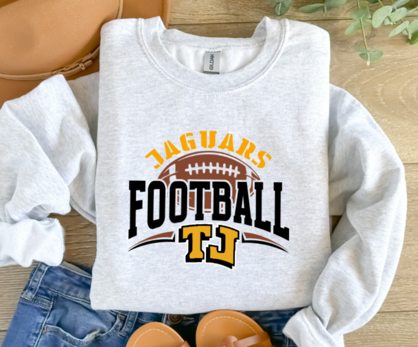 Football Stencil - TJ Jaguars Crewneck
