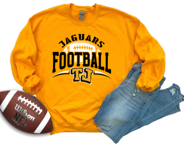 Football Stencil - TJ Jaguars Crewneck