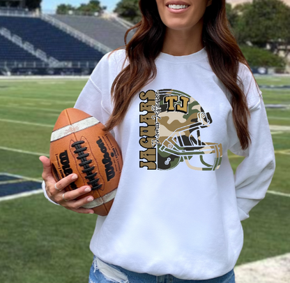 Camo Football - TJ Jaguars Crewneck