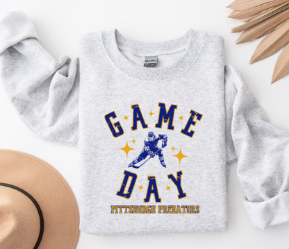Game Day Hockey Player - Predators Crewneck