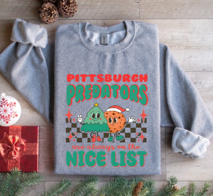 On the Nice List - Predators Crewneck