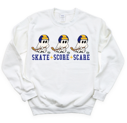 Score, Skate, Scare - Predators Crewneck