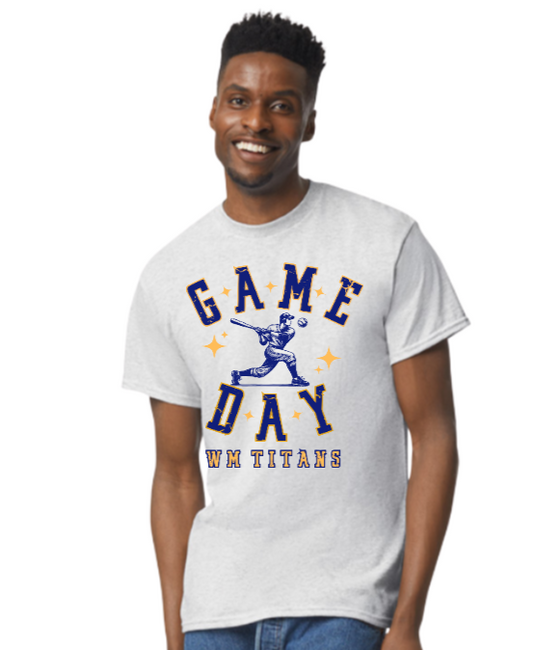 Game Day Baseball Player - WM Titans Tshirt