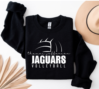 Volleyball Script - TJ Jaguars Crewneck