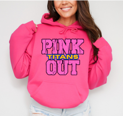 Z - Pink Out School Spirit- West Mifflin Hoodie