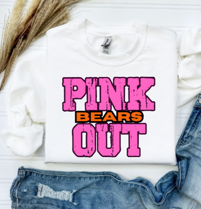 Z- Pink Out School Spirit - Clairton Crewneck