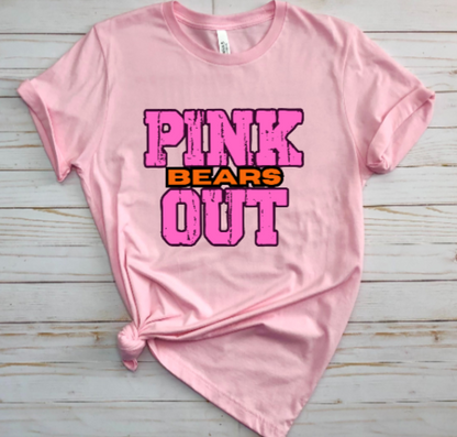 Z- Pink Out School Spirit - Clairton Tshirt