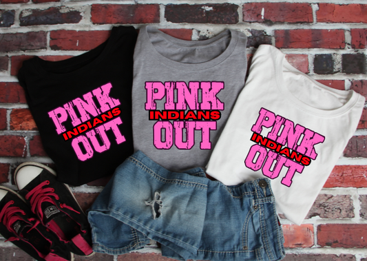 Z- Pink Out School Spirit - Peters Township Tshirt