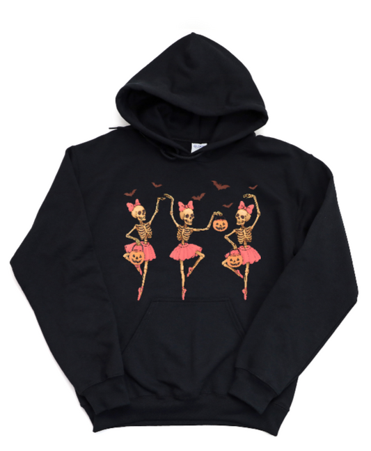 Skeleton Ballet Dancers Hoodie